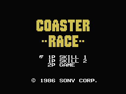 Coaster Race Title Screen